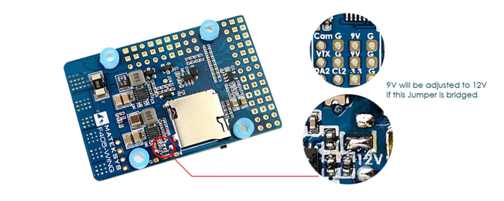 Matek Matesys F405-WING STM32F405 управления полетом с INAVOSD MPU6000 BMP280/Поддержка кулон с крыльями фиксированное крыло