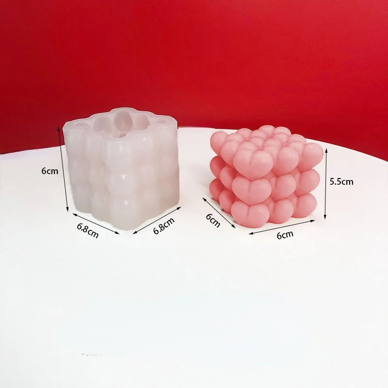 Силиконовая форма Волшебный куб для свечей сделай сам создания 3D сердца и мыла из