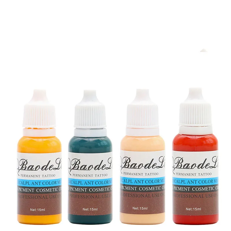

Permanent Makeup Pigment 15ml Fast Color Professional Eyebrow Lip Liner Micro Tattoo Ink Set Permanent Pigments