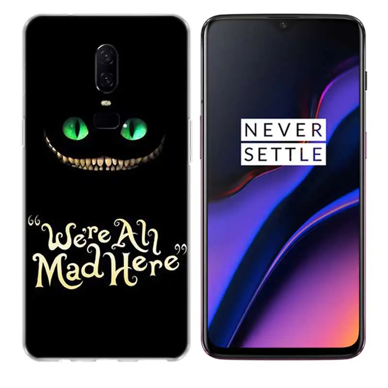 alice in wonderland cheshire Fashion Soft Frosted Fundas Comic Phone case Silicon Case For OnePlus 7 Pro 6T 6 5T 5 Cover |