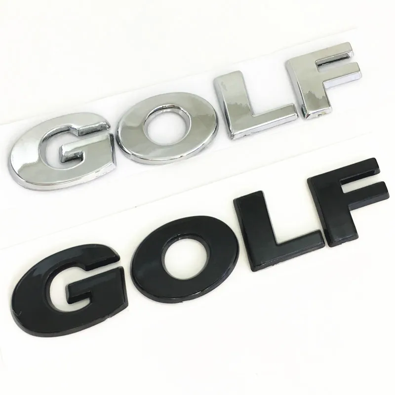 Наклейка на задний бампер автомобиля для гольфа черный или серебристый АБС