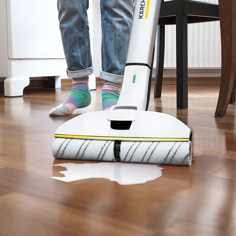 구매 듀얼 워터 탱크 T자형 멀티 스테이지 센터 드라이브 클리너, 무선 클리닝 플로어 클리너의 휴대용 분리형 핸들