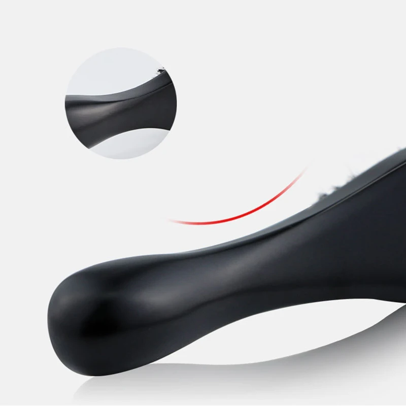 Щетка для бороды с натуральной жесткой щетиной кабана Мужская щетка чистки волос