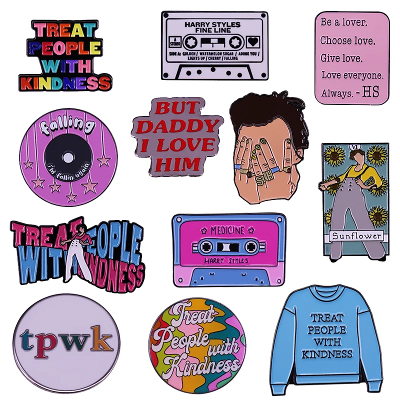 HS эмаль коллекция булавок тонкая грань значок медицины лента подсолнечника