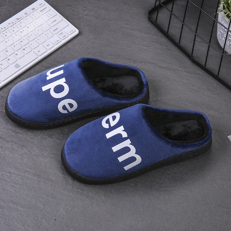 Winter Indoor Slippers Women Fur Slides Floor Shoes Woman Flip Flops Home Couple Mules Warm Furry Slider Flat Pantoufle | Обувь