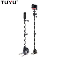 tuyu motorcycle bicycle ride shooting aluminum alloy selfie monopod for insta360 go 2 one r x2 gopro hero 9 camera accessories