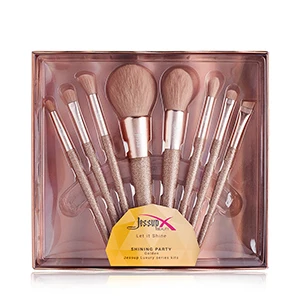 Giftbox and T266 Jessup кисти, кисти для макияжа, красивые блестящие вечерние наборы, кисти для макияжа, пудра, румяна, растушевка, контур, тени для век, карандаш - Handle Color: Giftbox and T266
