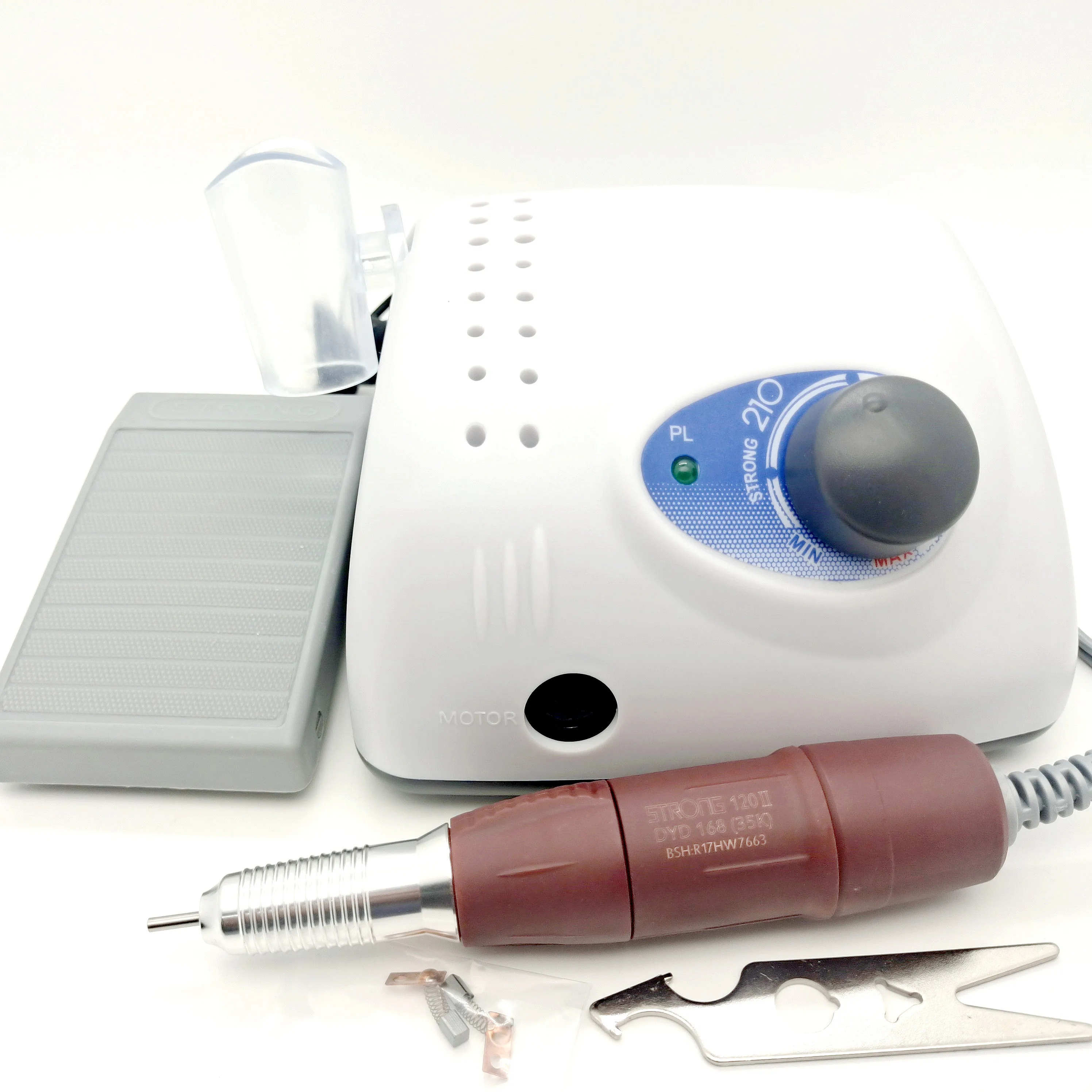 

New Arrival STRONG 210 120II Handpiece 65W 35000rpm Nail Drills Manicure Machine Pedicure Electric File Bits