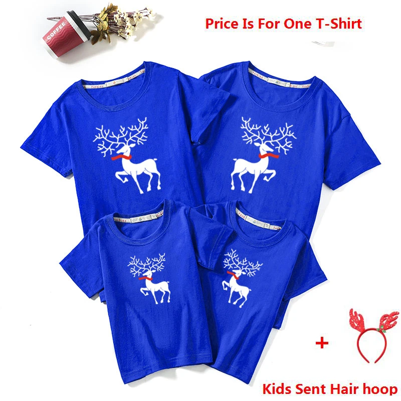 Новинка 2020 года рождественские одинаковые наряды для всей семьи футболка мамы