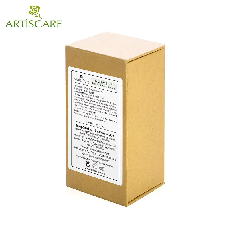 ARTISCARE 100% жасминовое чистое эфирное масло 10 мл против старения и увлажнения кожи