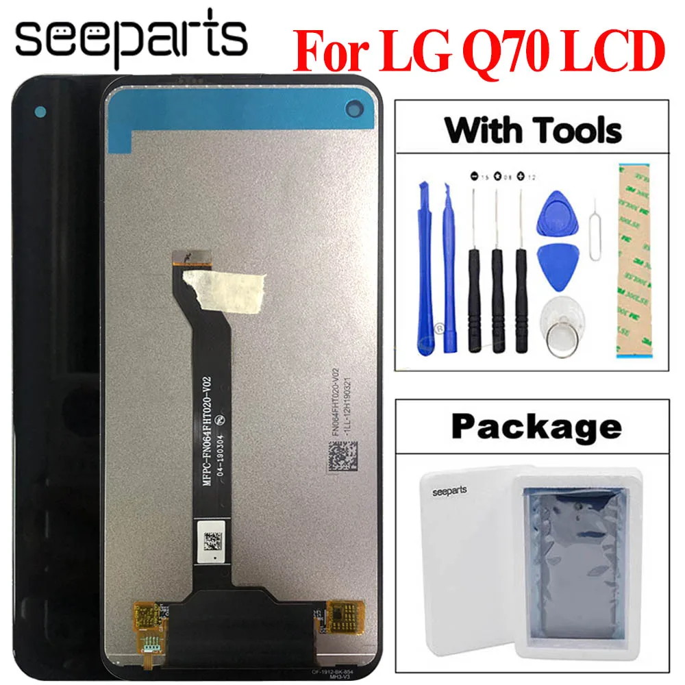 

100% Tested 6.4" For LG Q70 LCD Display Touch Screen Digitizer Assembly For LG Q70 LM-Q620WA LM-Q620VAB LM-Q730N LCD Display