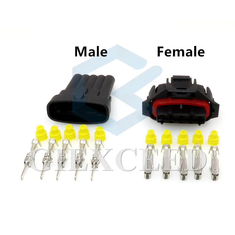 2 Sets 5 Pin 1928403738 Automotive MAF BSK Oxygen Sensor Plug Common Rail Injector Crankshaft Position Socket For Bosch | Автомобили и