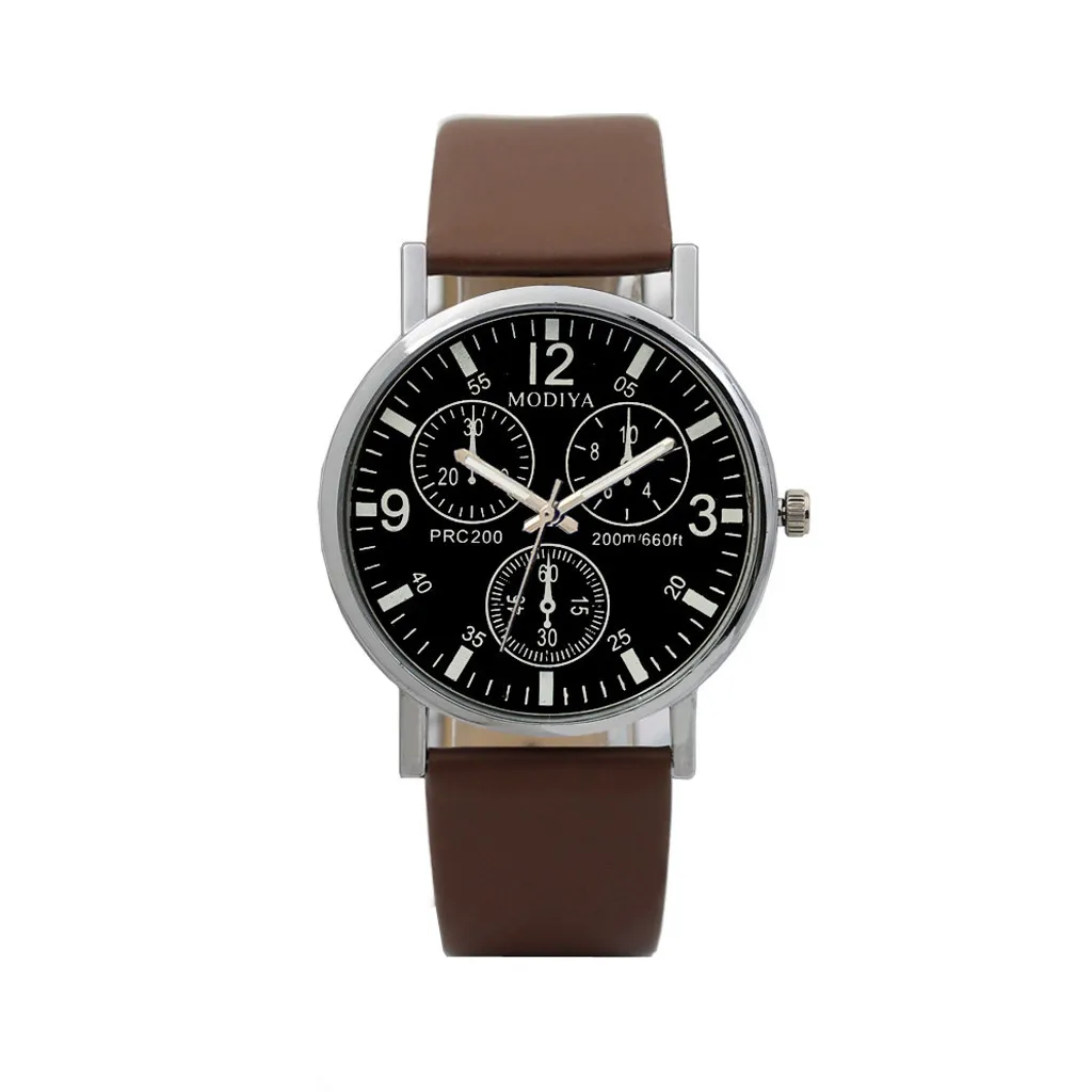 Relogio Masculino мужские часы с тремя глазами Reloj Hombre Zegarek Meski кварцевые наручные синим