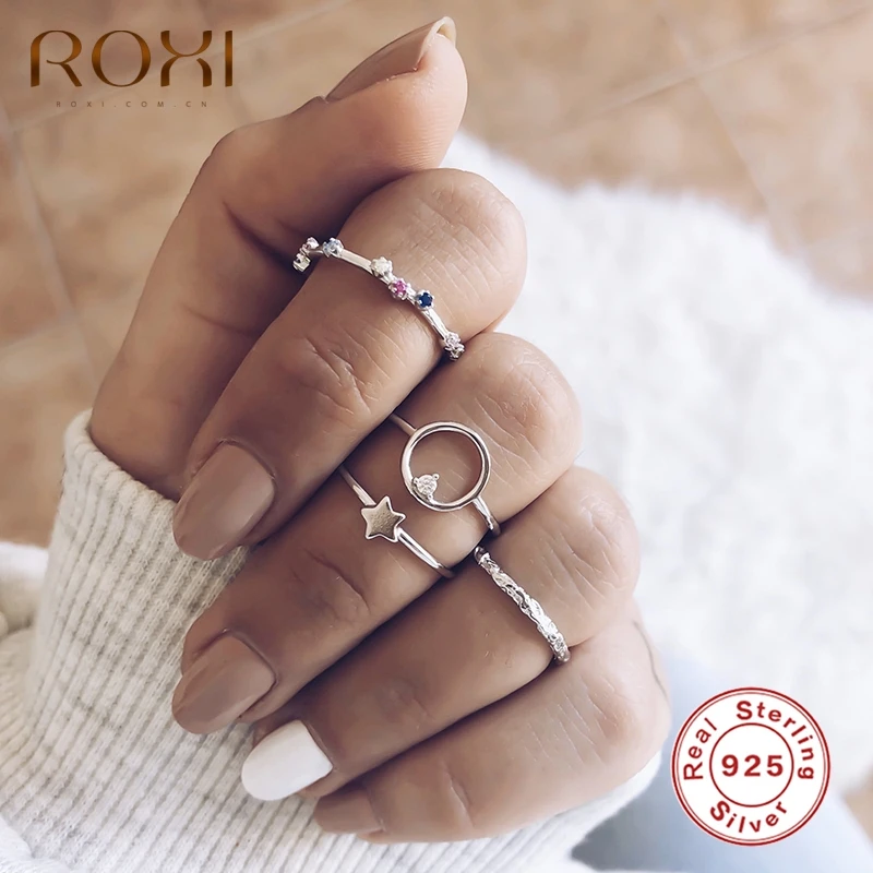 Минималистичное кольцо ROXI из серебра с нестандартной искусственной кожей