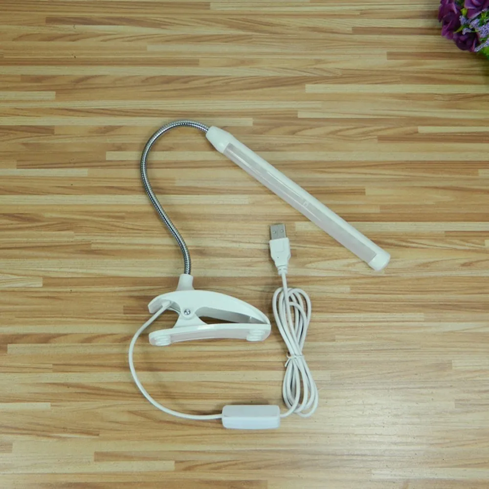 Светодиодная настольная лампа с зажимом USB 5 В Гибкая 13 светодиодов ночной