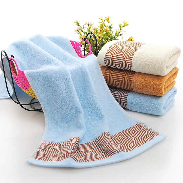 

Face Towels Bathroom High Quality Super Absorbent Luxury Soft Cotton Bathroom Towel Hand Towel Toalla Playa 33x75cm 100% Cotton
