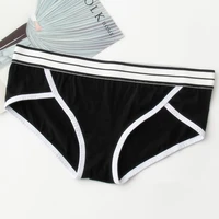 fashion cotton womens underwear solid color girly sporty lingerie sexy stripes belt seamless panties low waist female briefs