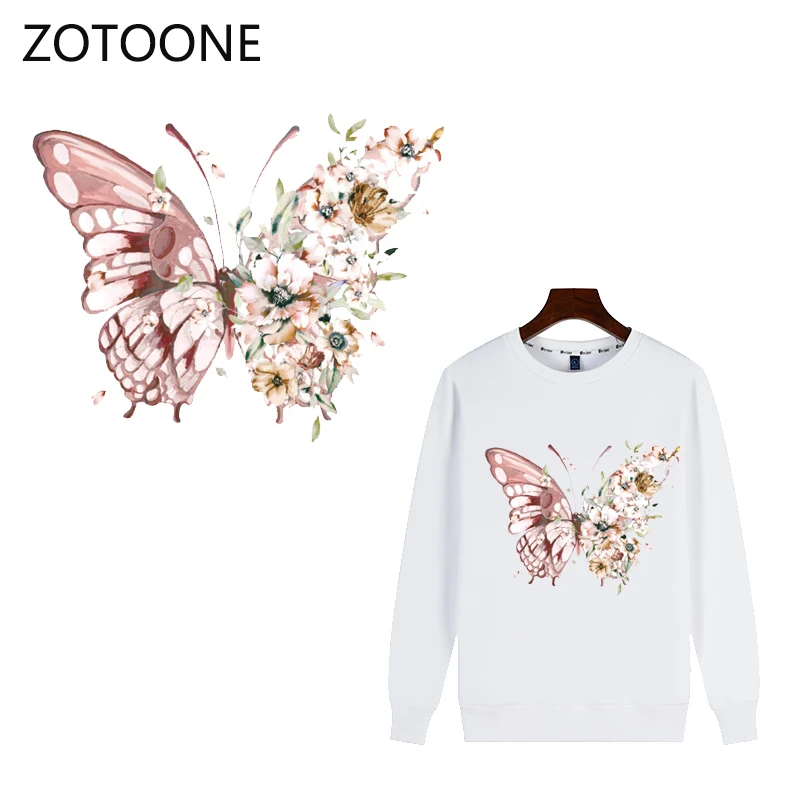 Термонаклейки ZOTOONE для одежды виниловые с изображением бабочек | Дом и сад
