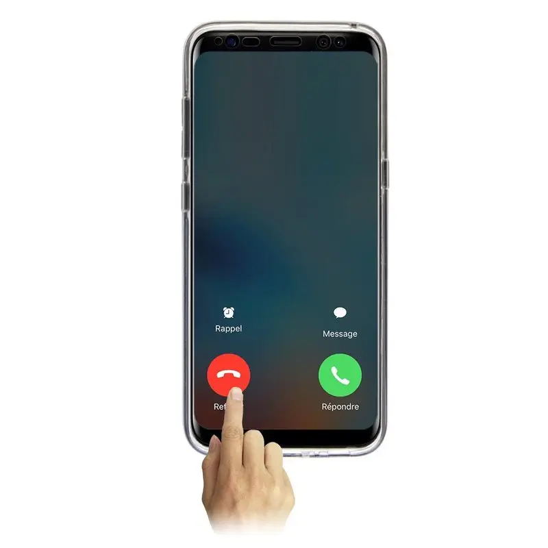 Чехол с полным покрытием 360 градусов для iPhone X XR XS Max два кристалла мягкий чехол из