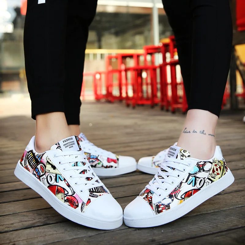 

Large Size Men's Shoes Spring and Autumn New Board Shoes Color Matching Sports Casual Shoes Low-Top Trendy Shoes Couple Shoes