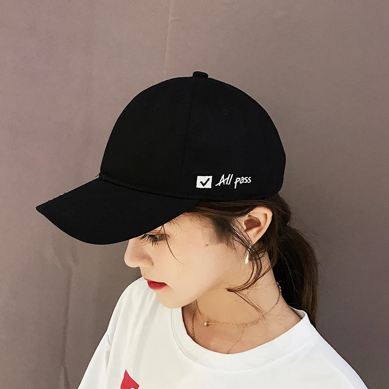 Кепка женская с вышивкой мягкий Повседневный бейсбольный верх модная уличная от