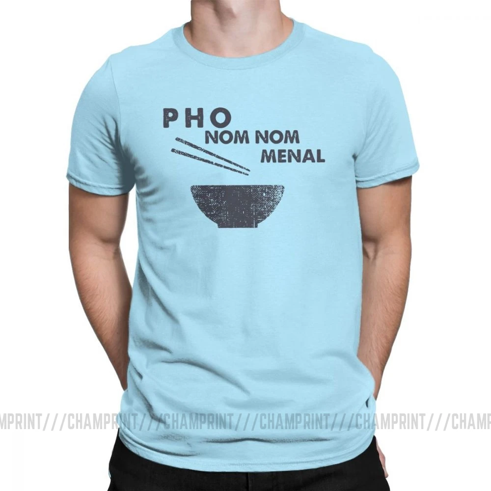 Pho Nom Мужская футболка мужские футболки из 100% хлопка вьетнамские супы лапша еда
