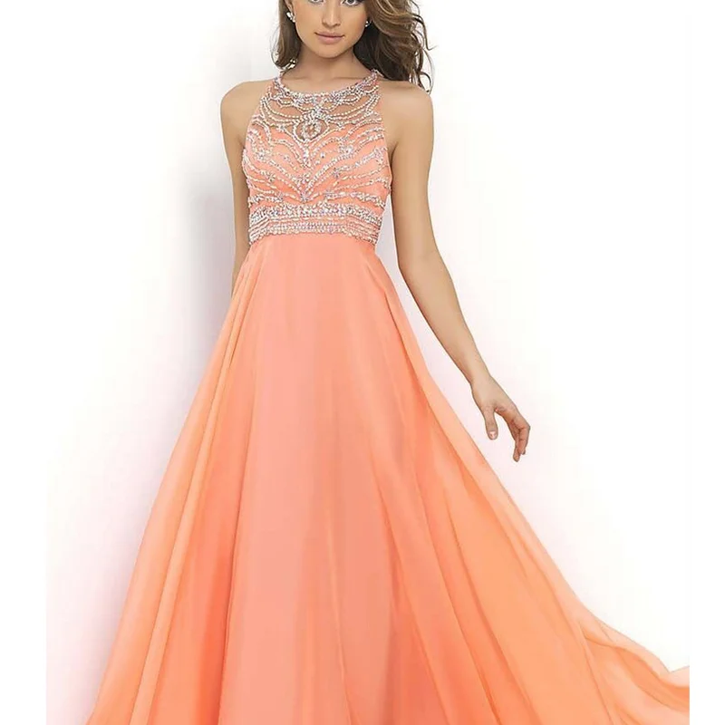 Платье женское шифоновое с блестками пикантное Длинное Элегантное Вечернее до