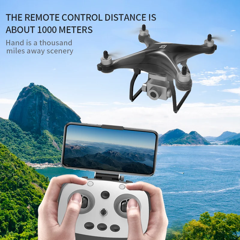 XKJ Новый L5 GPS Drone Wi-Fi 4K HD камера профессиональные беспилотники три оси