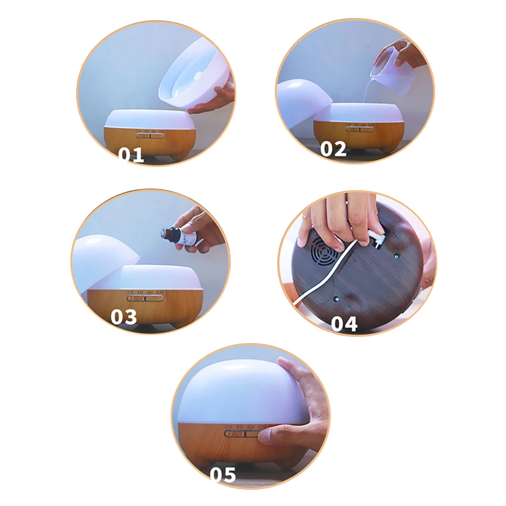 

550ML Ultrasonic Aroma Diffuser air humidifier oil diffuser ultrasonic mist maker fogger 100-240V essential oil diffuser