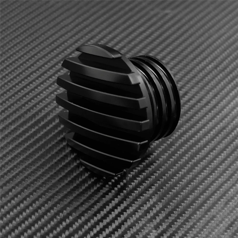 Мотоциклетная CNC черная винтовая крышка для топливного бака с креплением на воду