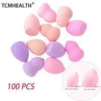 tcmhealth 100 pcs make up blender cosmetic puff makeup sponge foundation colorful cushion cosmestic sponge tool wet and dry use