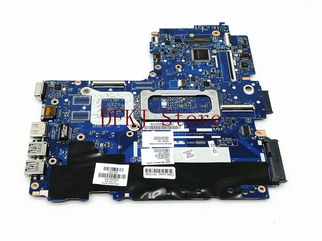 

Laptop motherboard ZPL40/ZPL50/ZPL70 LA-B181P FOR HP Probook 440/G2 450 G2 470/G2 with 2957U 768056-601 768056-001 768056-501