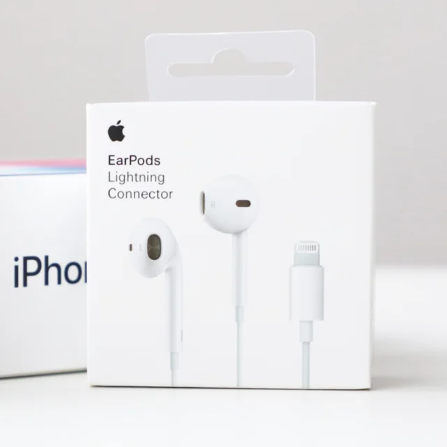 Аутентичные Apple наушники для мобильных телефонов Apple EarPods с разъемом Lightning наушников для iPhone 7/8/X/XS MAX iPad Mac с микрофоном - Цвет: Retail package