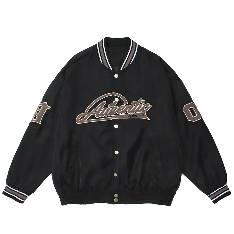 

Школьная форма в стиле ретро, розовая куртка-бомбер для женщин, куртка-бомбер оверсайз в стиле хип-хоп, уличный стиль, бейсбольная куртка-пил...