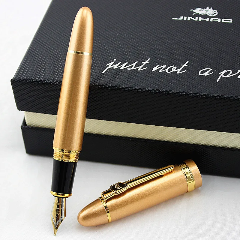 JINHAO 159 белая Улучшенная деловая чернильная ручка 0,5 мм широкая авторучка, толстая для подарков, для офиса, учебы, студентов, с использованием
