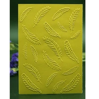 feather background embossing folder plastic template stencil scrapbooking for diy paper craft card making supplies new 2021
