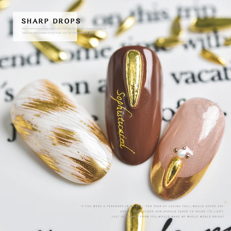 Новинка 100 шт./лот 3d ювелирные изделия из сплава для ногтей наклейки