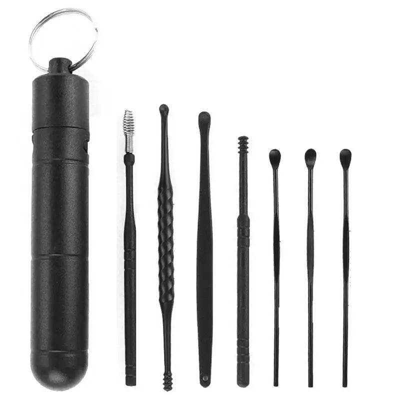 

6/7PCS Earwax Removal Kit Ear Wax Cleanser Remover Ear Pick Tools Ear Cleaner
