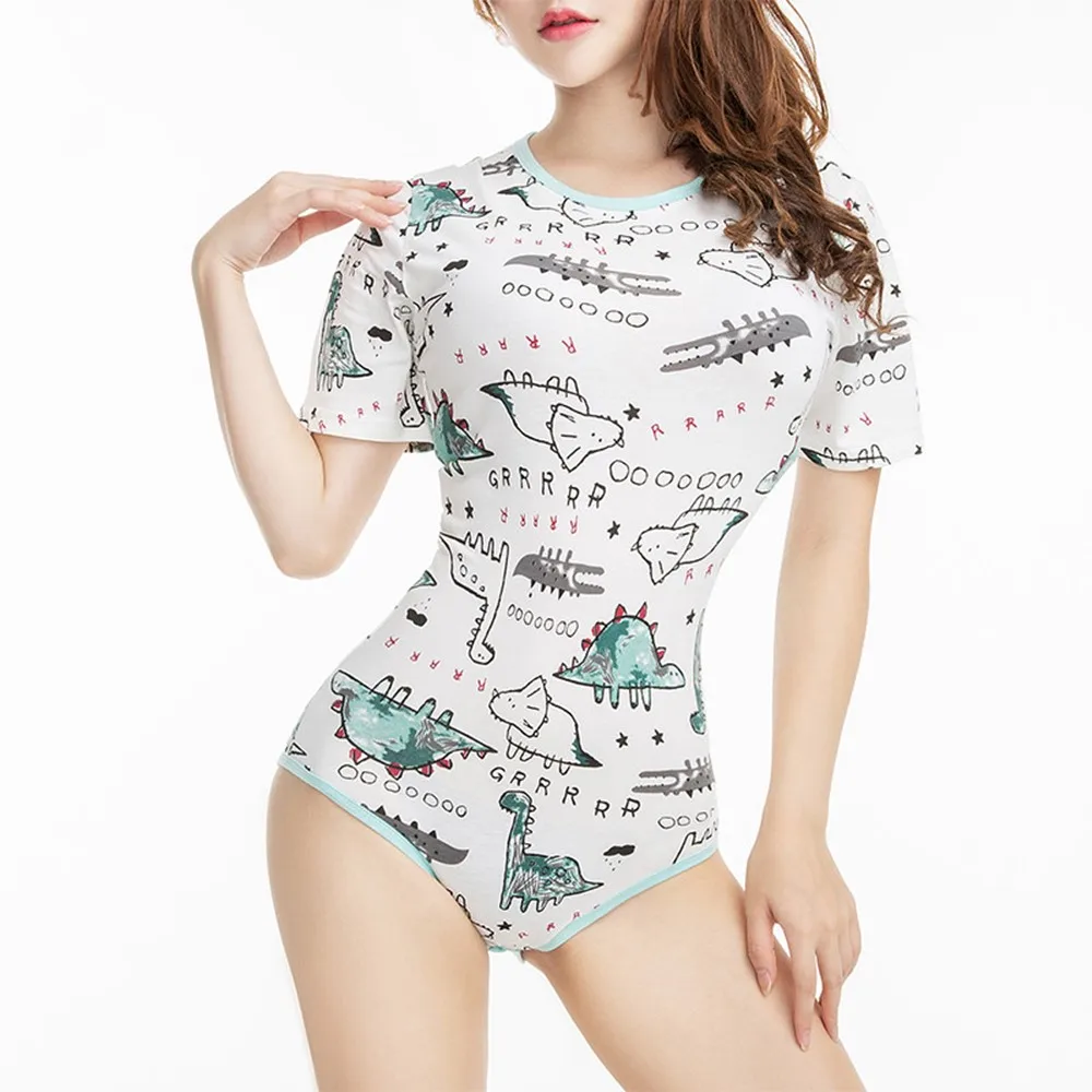 Комбинезон KnowU ABDL хлопковый пижама-комбинезон ромпер с промежностью Ddlg для