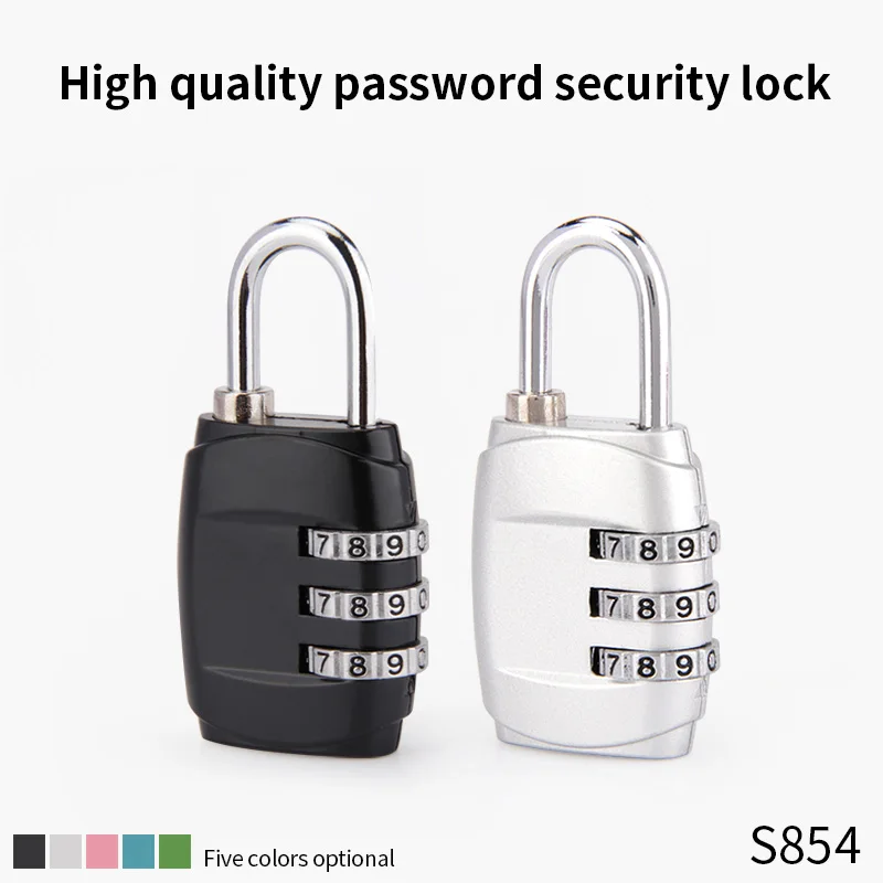 Outdoor travel anti-theft code locks Trolley travel luggage padlock accessories backpack drawer lock