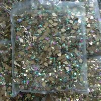wholesale nail art rhinestones crystals glass ab clear flat back 58 rugby stones for 3d nails decoration accessories tool