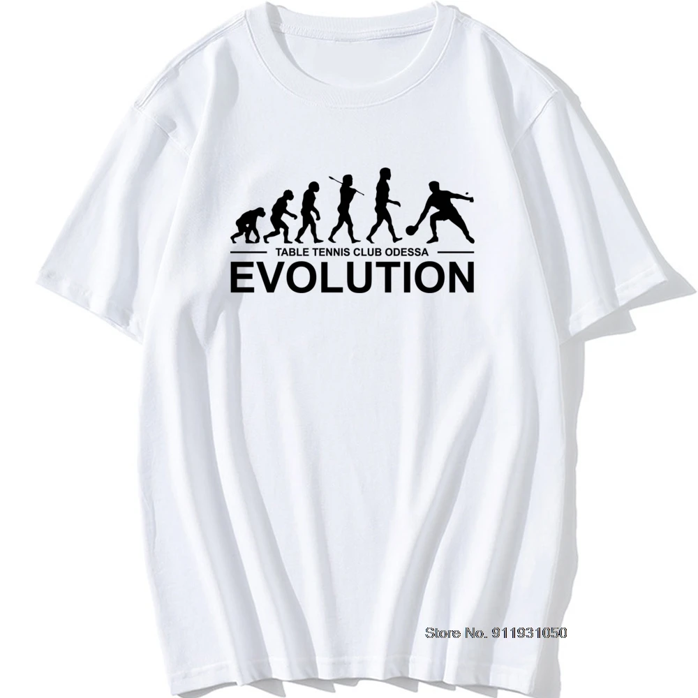 

Table Tennis Club Odessa Evolution T Shirt Novelty 100% Cotton O Neck Print Men's T-shirt Short Sleeve