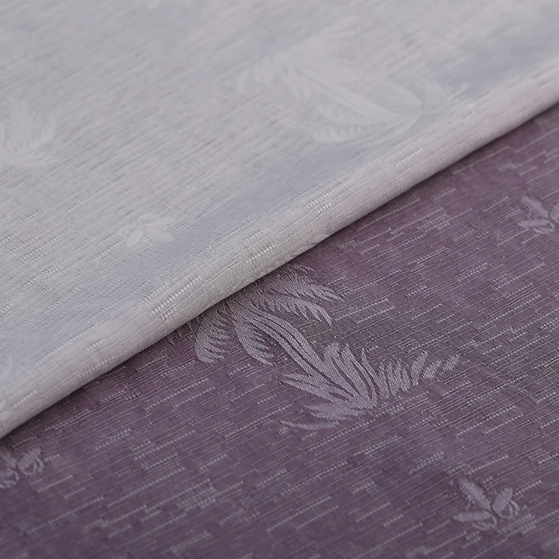 Кокосовые пальмы текстура пуха тяжелый 80% шелк 20% хлопок ткань для летнего платья