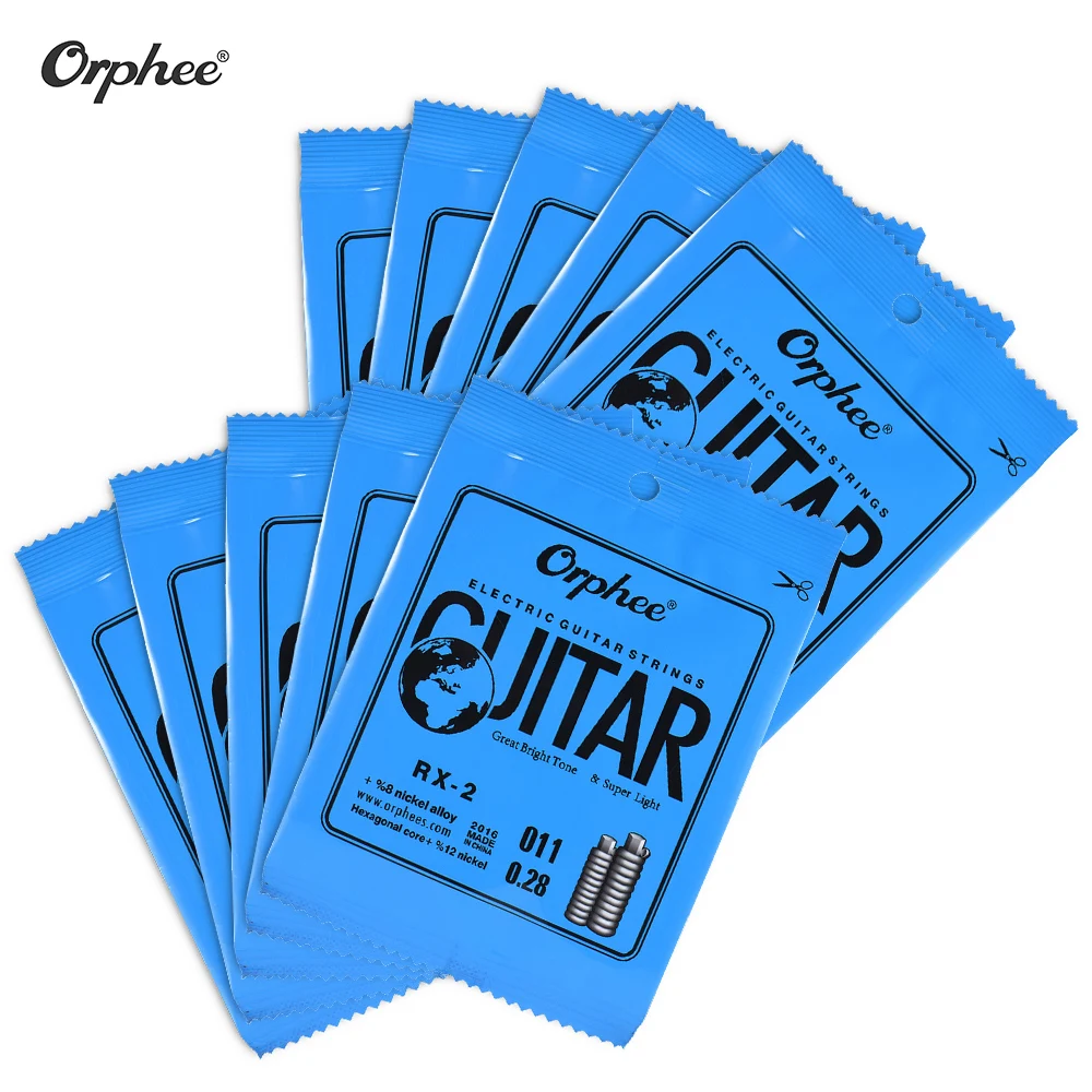Orphee RX 1 Сменные Струны для электрической гитары 1st E String (.009) 10 шт. в упаковке