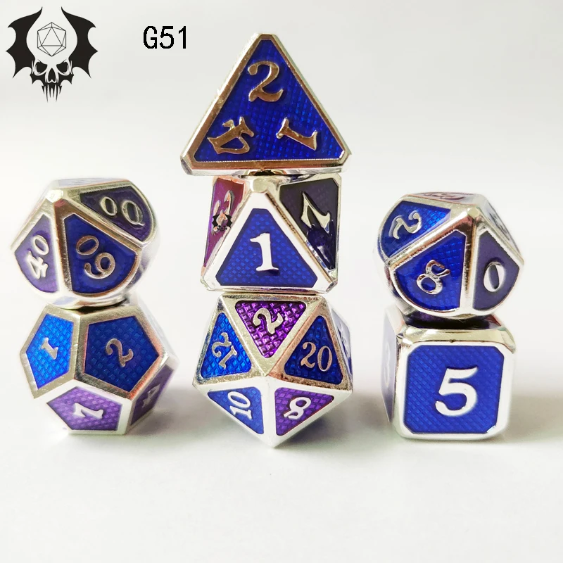 7 шт./компл. 17 цвет мульти перед набор Игральный костей. Настольная игра из