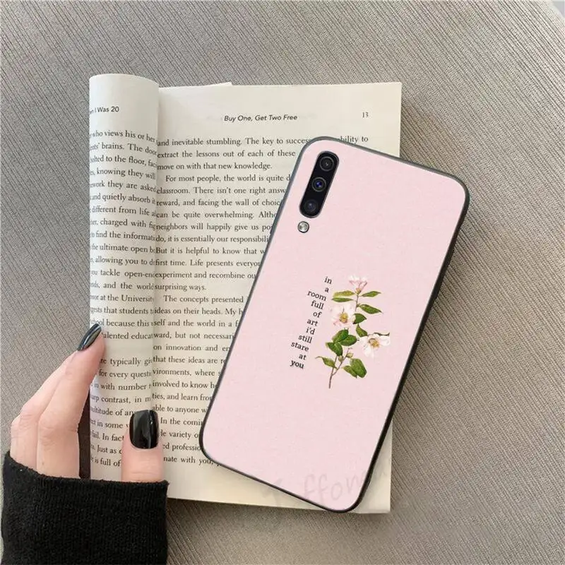 

Great Aesthetic Flower art pattern Phone Case For Samsung galaxy S 9 10 20 A 10 21 30 31 40 50 51 71 s note 20 j 4 2018 plus