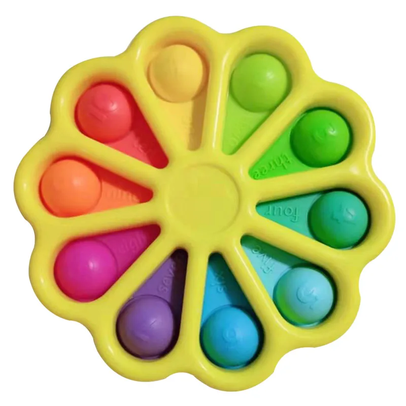 

Fidget Spinner Pop Its Tie-Dye Simple Dimple Push Poppers Bubble Hand Fingertip Gyro Stress Relief Adhd Kids Focus Anxiet Toys
