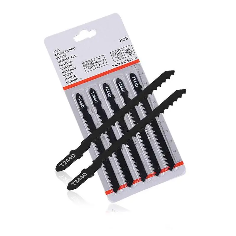 

5pc Jig Saw Blades Curve Cutting Soft Wood Plywood 1set Jigsaw Hcs Fiberboards Blades 5mm New To 50mm Chipboard And High Qu H4J2