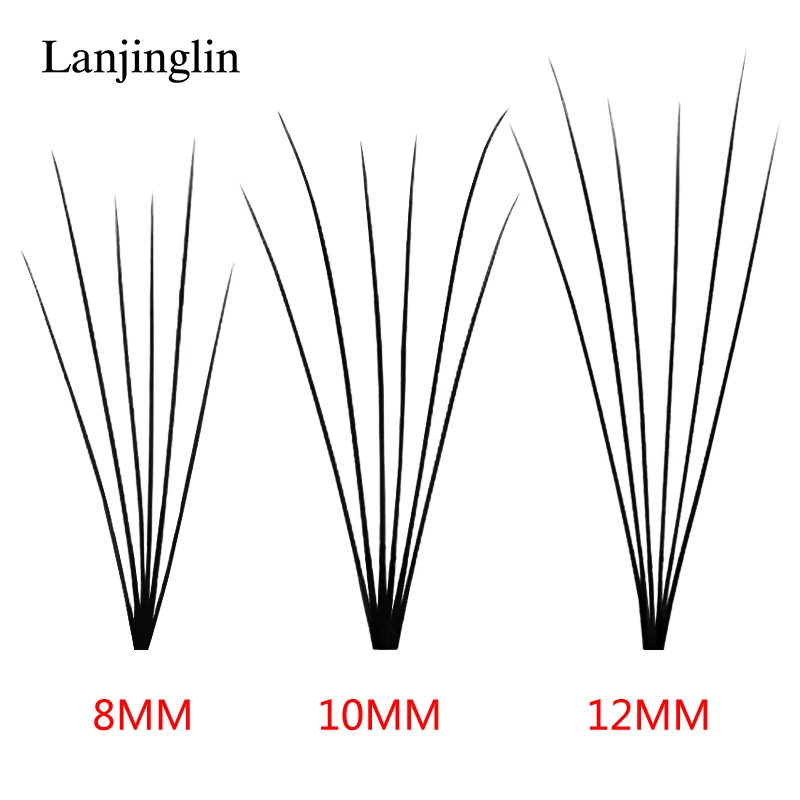 Индивидуальные ресницы LANJINGLIN Черные Накладные ручной работы накладные 3D