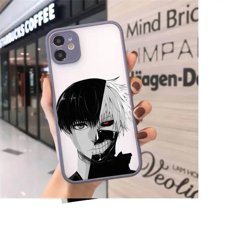 

Tokyo Ghoul Trendy Anime Kaneki Ken Phone Cases matte transparent For iphone 7 8 11 12 plus mini x xs xr pro max cover